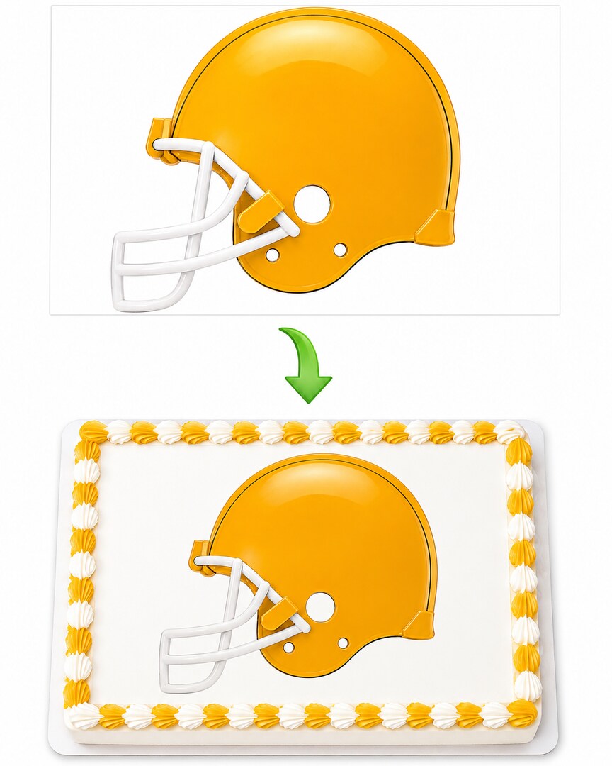 fondant football helmet topper Silicone Mold, Sports fondant, soap cupcake Cake (Measurements Second Picture/No Returns) Silicone Mold By Oh! Sweet Art : Home & Kitchen C blue #1 Chicago Bears Football Helmet Grooms